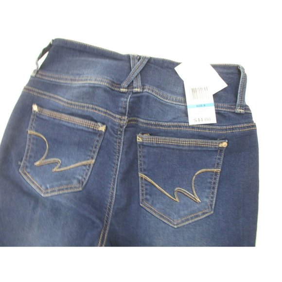 WallFlower Women's Instasoft Ultra Fit Skinny Leg Jeans Blue Denim, Size 9 REG - Picture 11 of 11